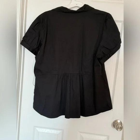 Torrid Black Button Down Shirt with Red Cherry Accents - Picture 8 of 11